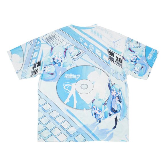 ACDC RAG x Hatsune Miku Forever White Blue Oversized Tee - Picture 8 of 8
